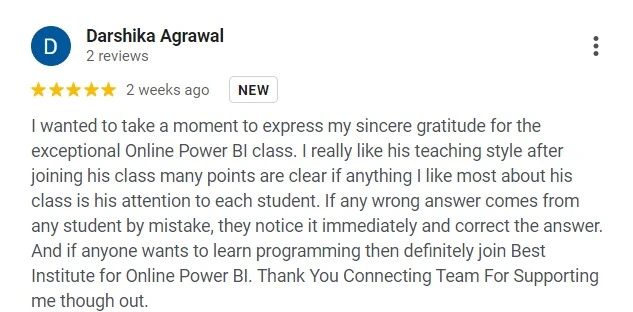 Power Bi course review